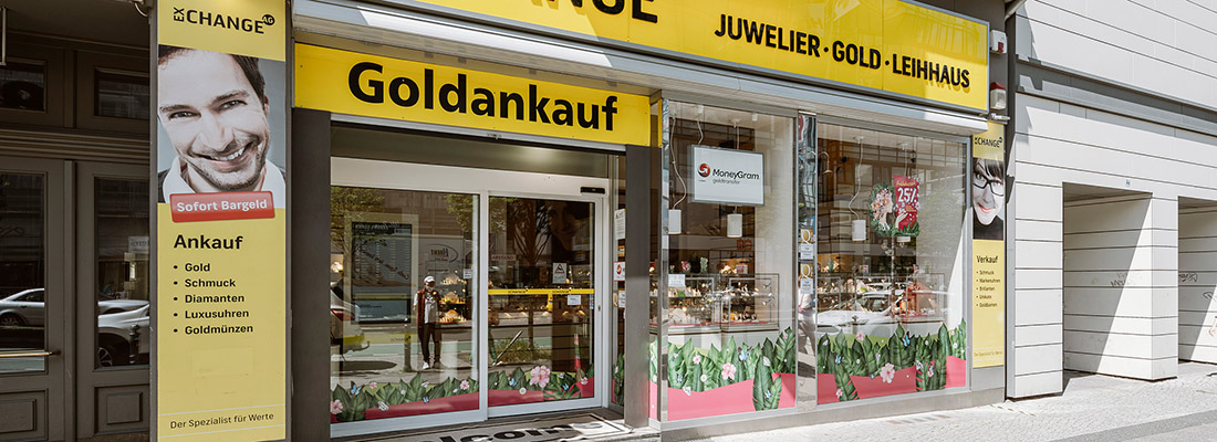 Exchange AG - Ihre Spezialist für Schmuck, Gold und Silber, Luxusuhren und Pfandkredite