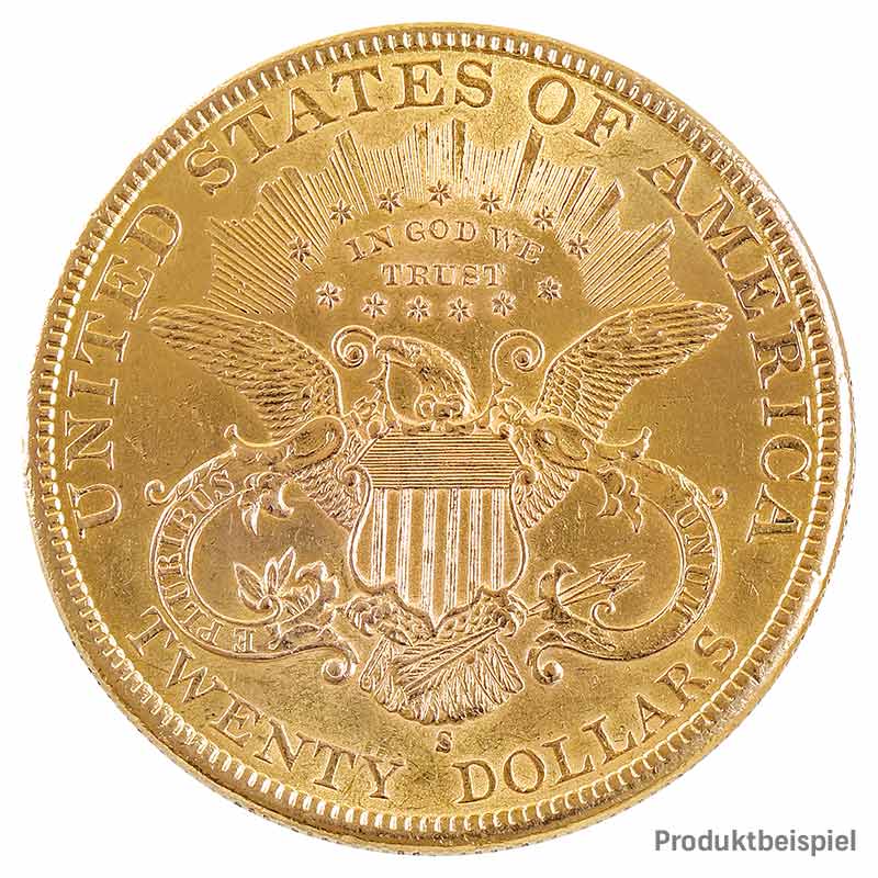 USA - 20$ Liberty Head Goldmünze - Vorderseite