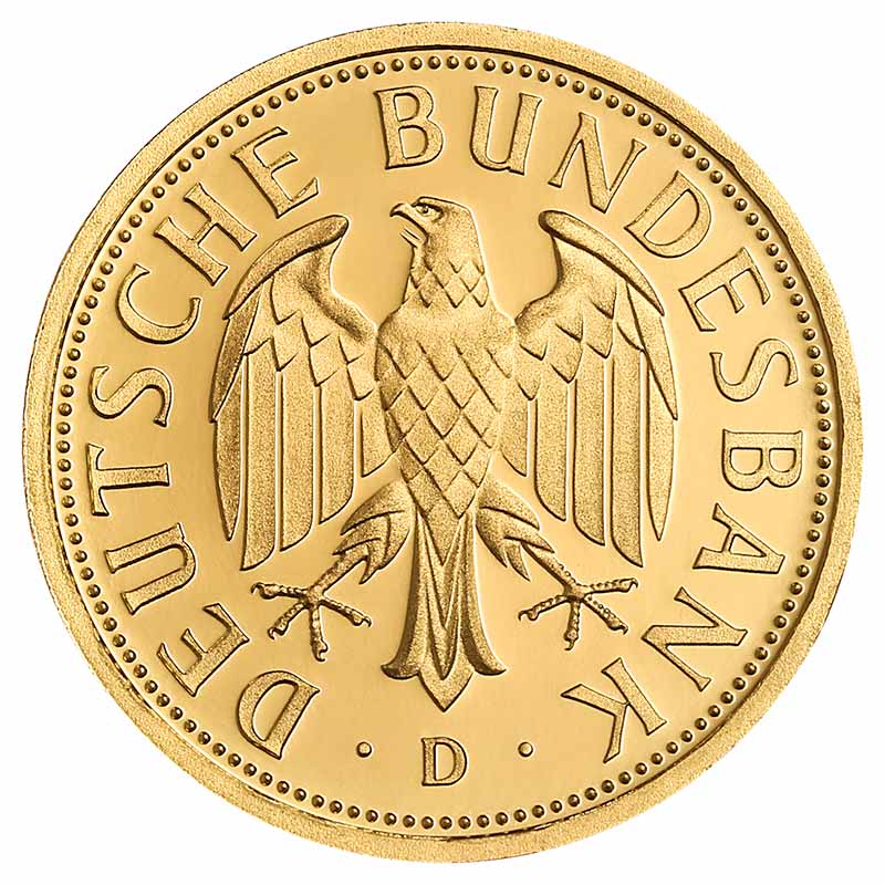 1 Deutsche Mark Goldmünze - Bundesrepublik Deutschland - Rückseite