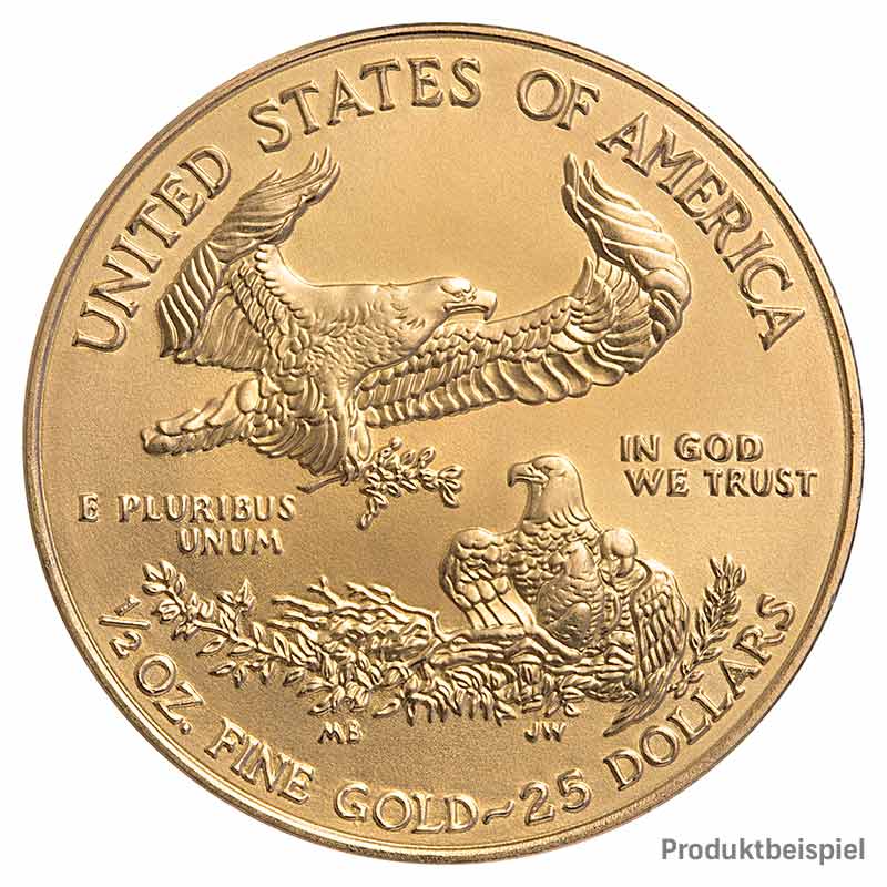 Goldmünze - American Eagle - 1/2 Unze - Vereinigte Staaten von Amerika