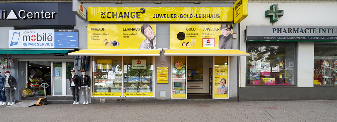 Exchange AG - Ihre Spezialist für Schmuck, Gold und Silber, Luxusuhren und Pfandkredite