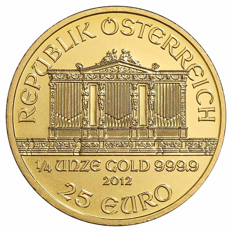 1/4 Unze Philharmoniker Goldmünze - Österreich - Vorderseite