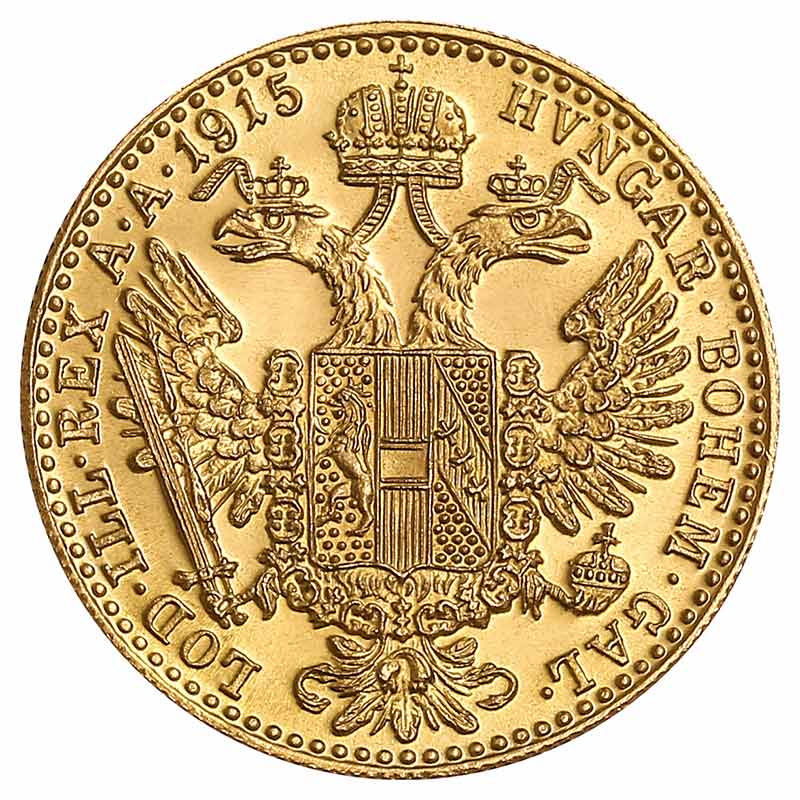 4 Dukaten Goldmünze - Franz Joseph I - Österreich - Rückseite | Beispielbild